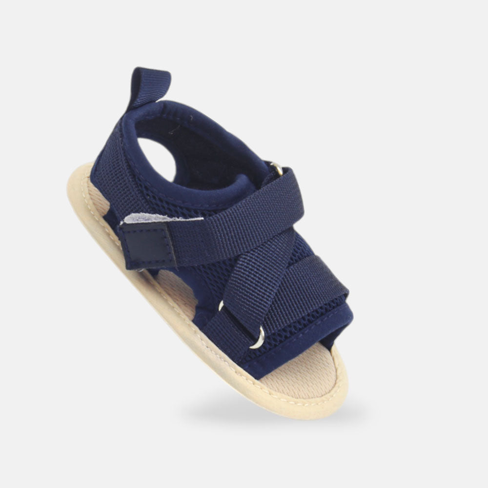 BOY PRE WALKER SANDAL NAVY MESH