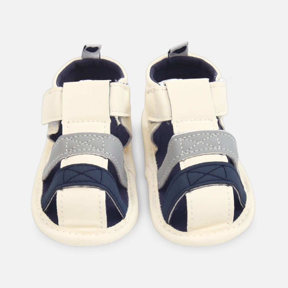 BOY PRE WALKER SANDAL NAVY & WHITE