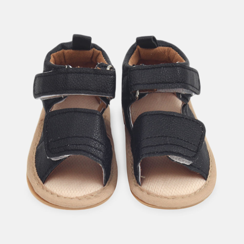 BOY PRE WALKER SANDAL BLACK TEXTURED