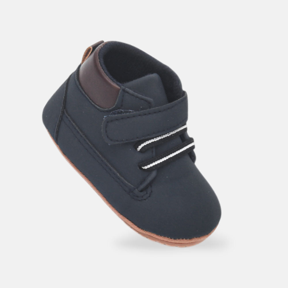 BOY PRE WALKER SHOES NAVY SUEDES