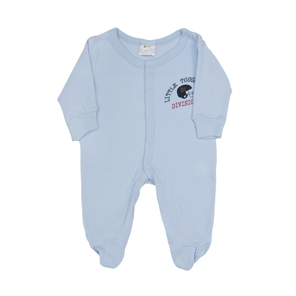 SLEEP SUITS / ROMPERS BOYS PK-3 BLUE TOUGH LIL SPORTSMAN