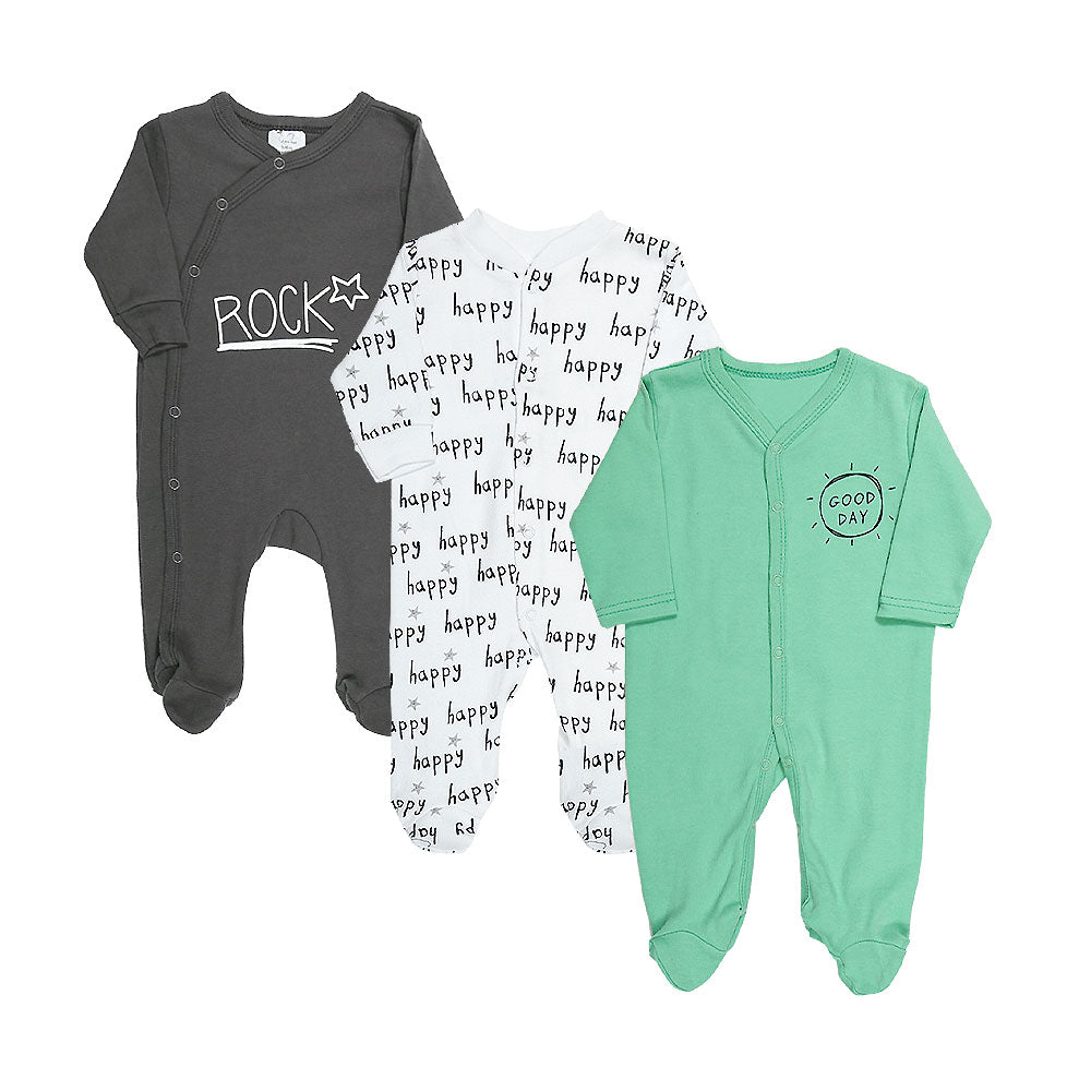 ROMPER BOYS PK-3 MULTI GOOD DAYS