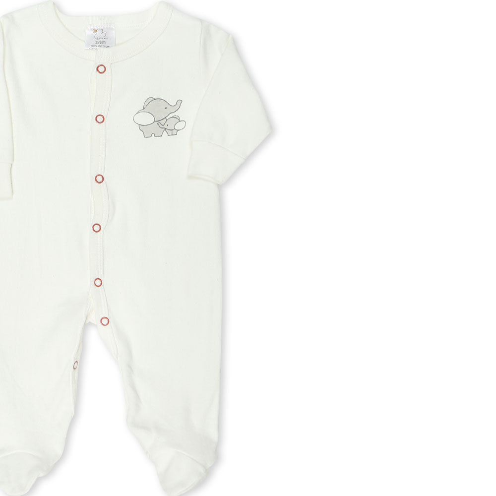 ROMPER BOYS PK-3 GREY STARS & ELEPHANT