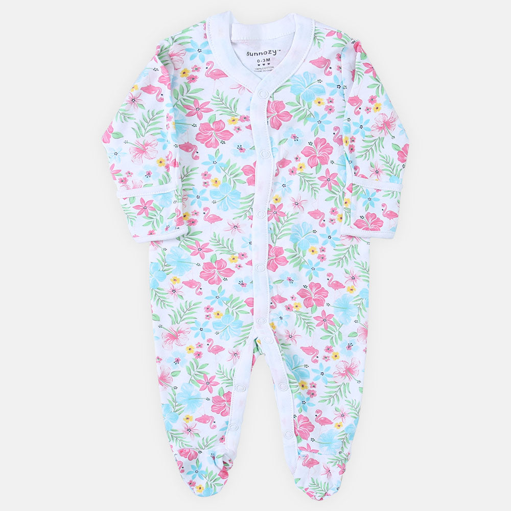 ROMPER GIRLS PK-3 PINK WILD FLORAL