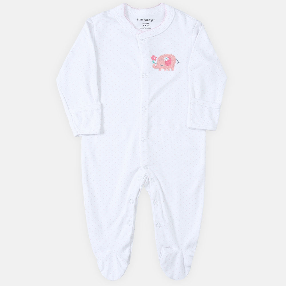 ROMPER GIRLS PK-3 PINK PEACH FLORAL