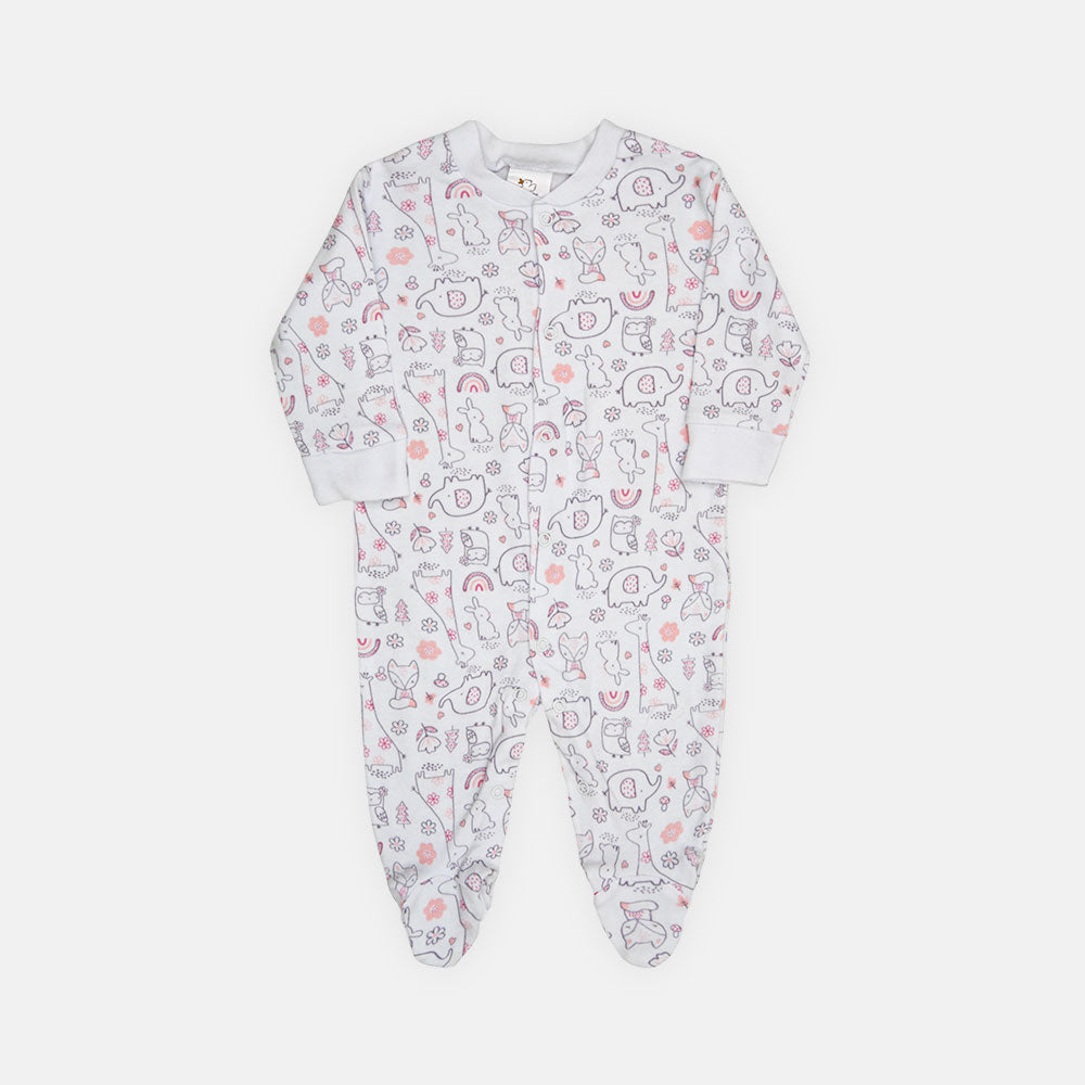 ROMPER GIRLS PK-3 LUXE COTTON PINK & LAVENDER