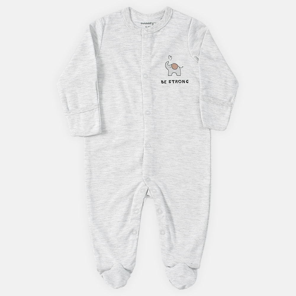 ROMPER BOYS PK-3 GREY ELEPHANT