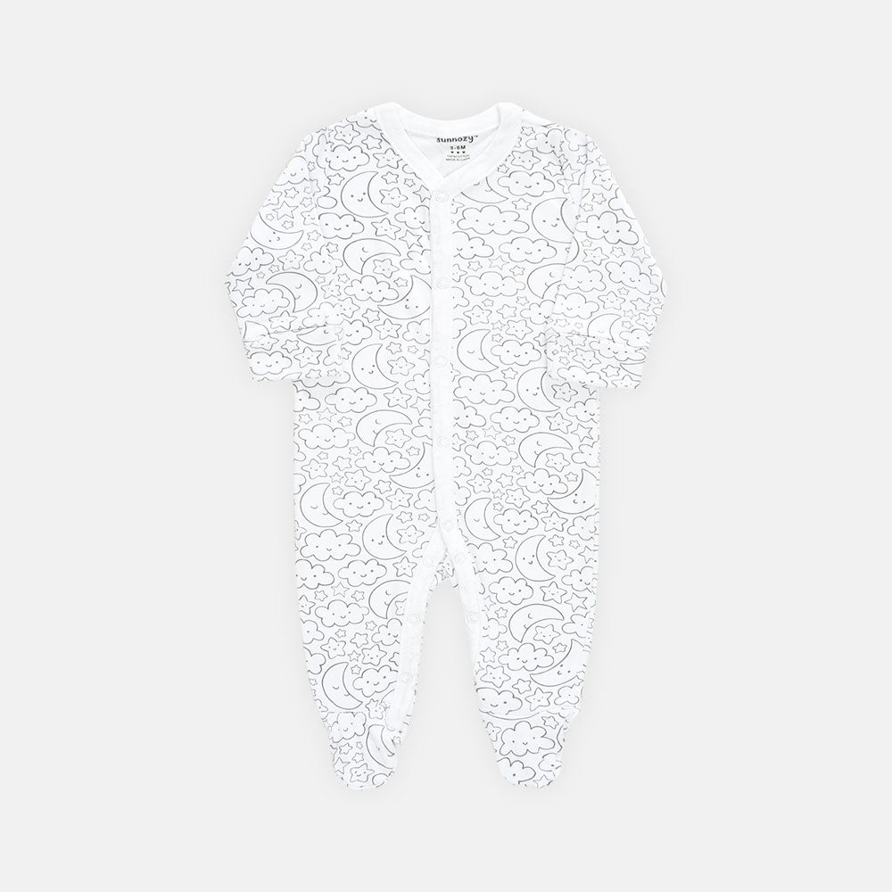 ROMPER BOYS PK-3 SHEEP & CLOUD