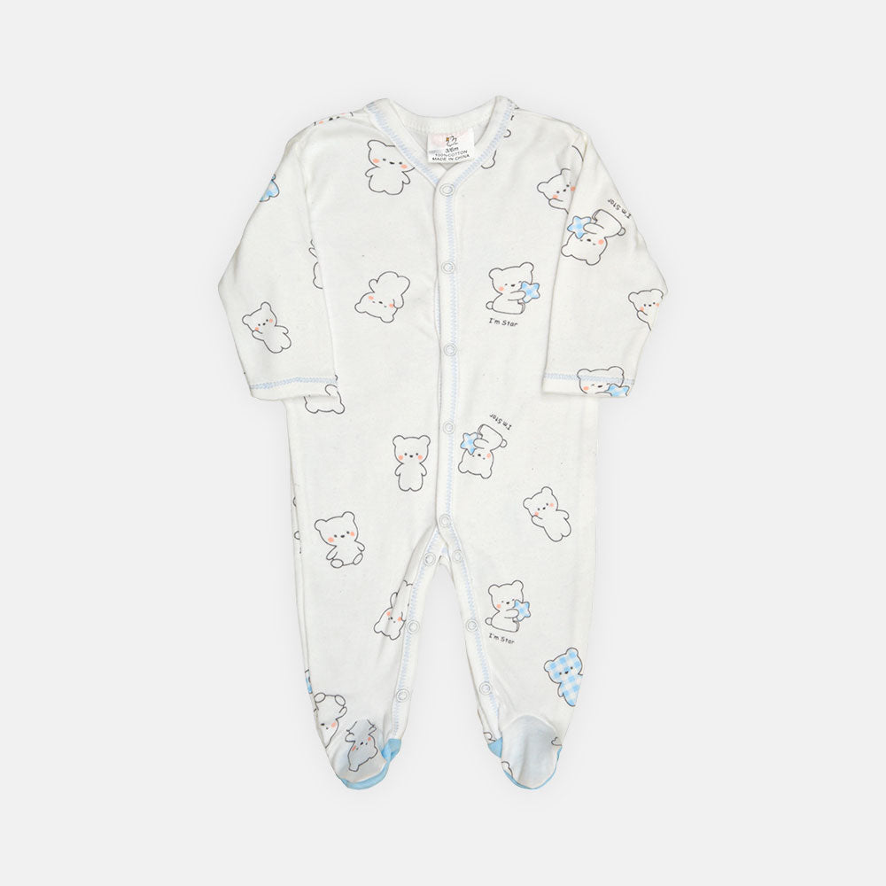 ROMPER BOYS PK-3 TEDDY BEAR PRINT