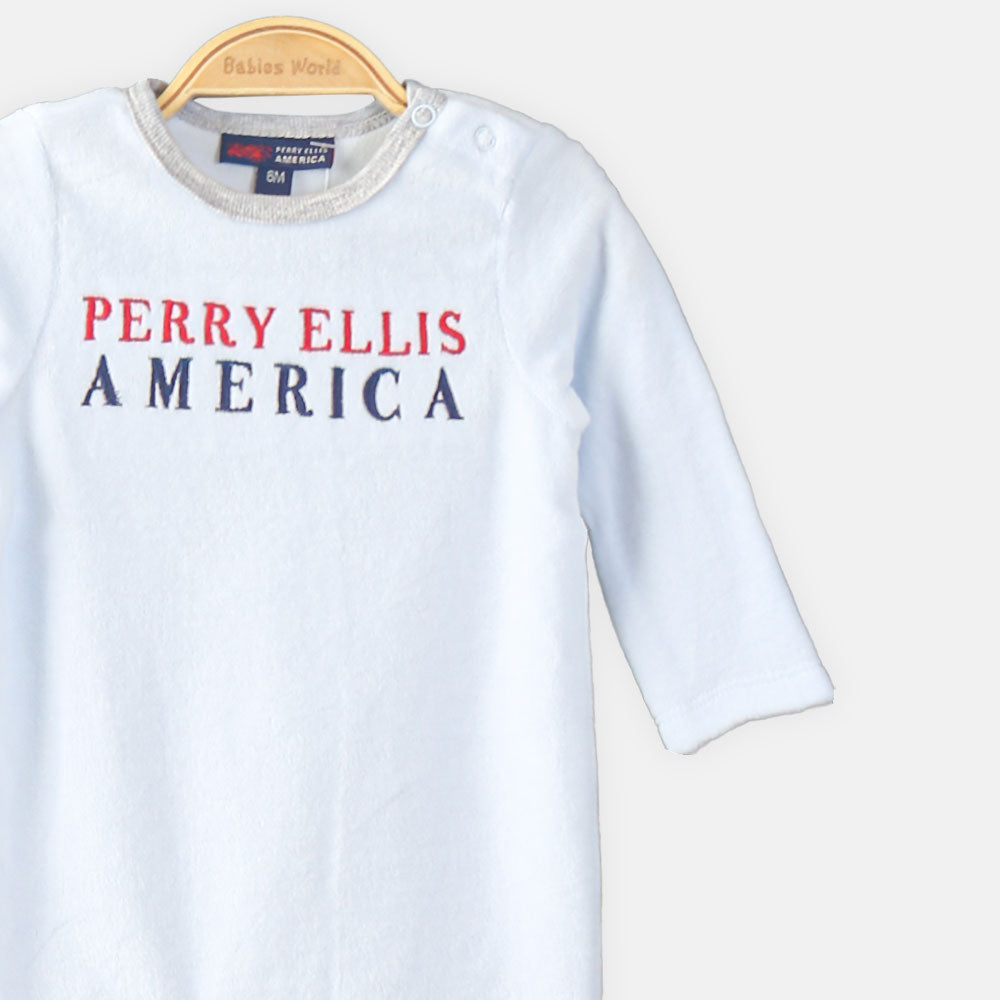BOY ROMPER SKY BLUE PERRY ELLIS THEME