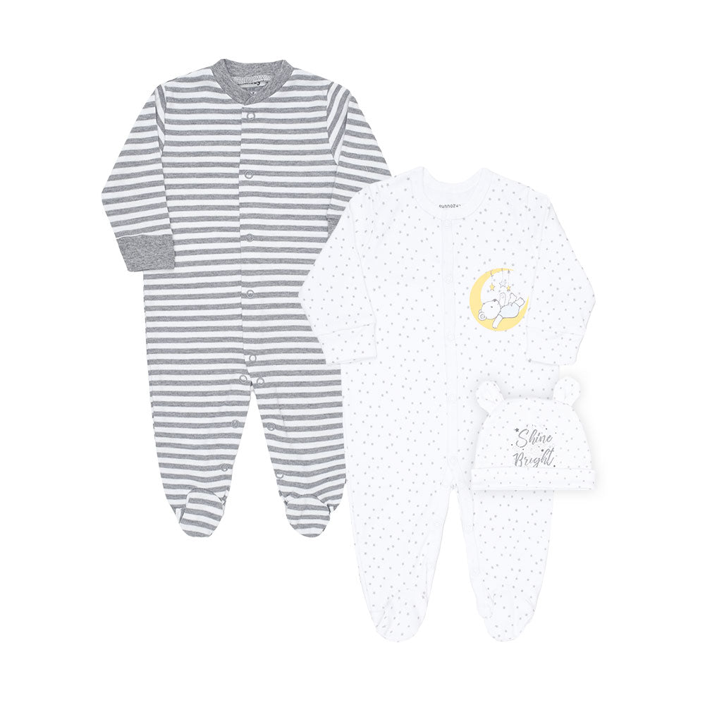 ROMPER BOYS PK-2 & HAT GLITTERY SHINE BRIGHT