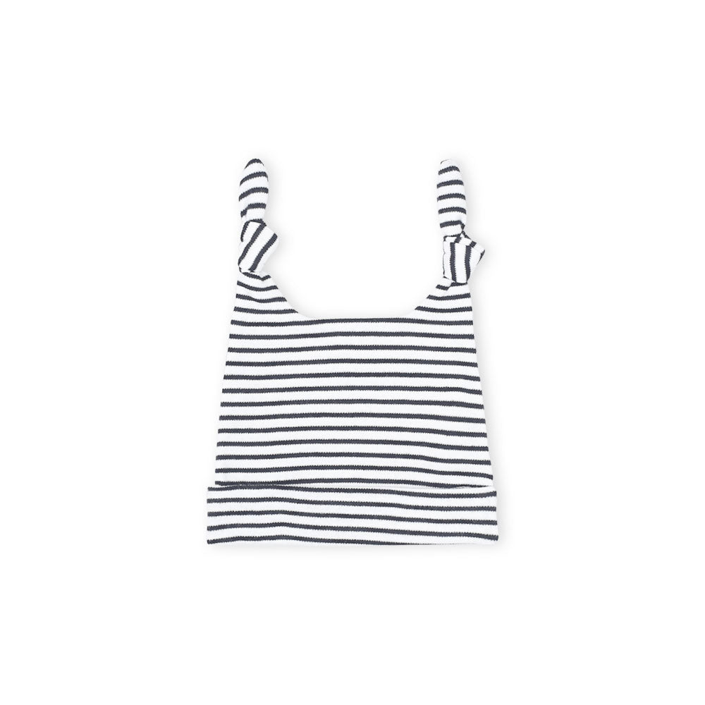 ROMPER BOYS PK-2 & HAT RED & BLACK STRIPED WELCOME BABY