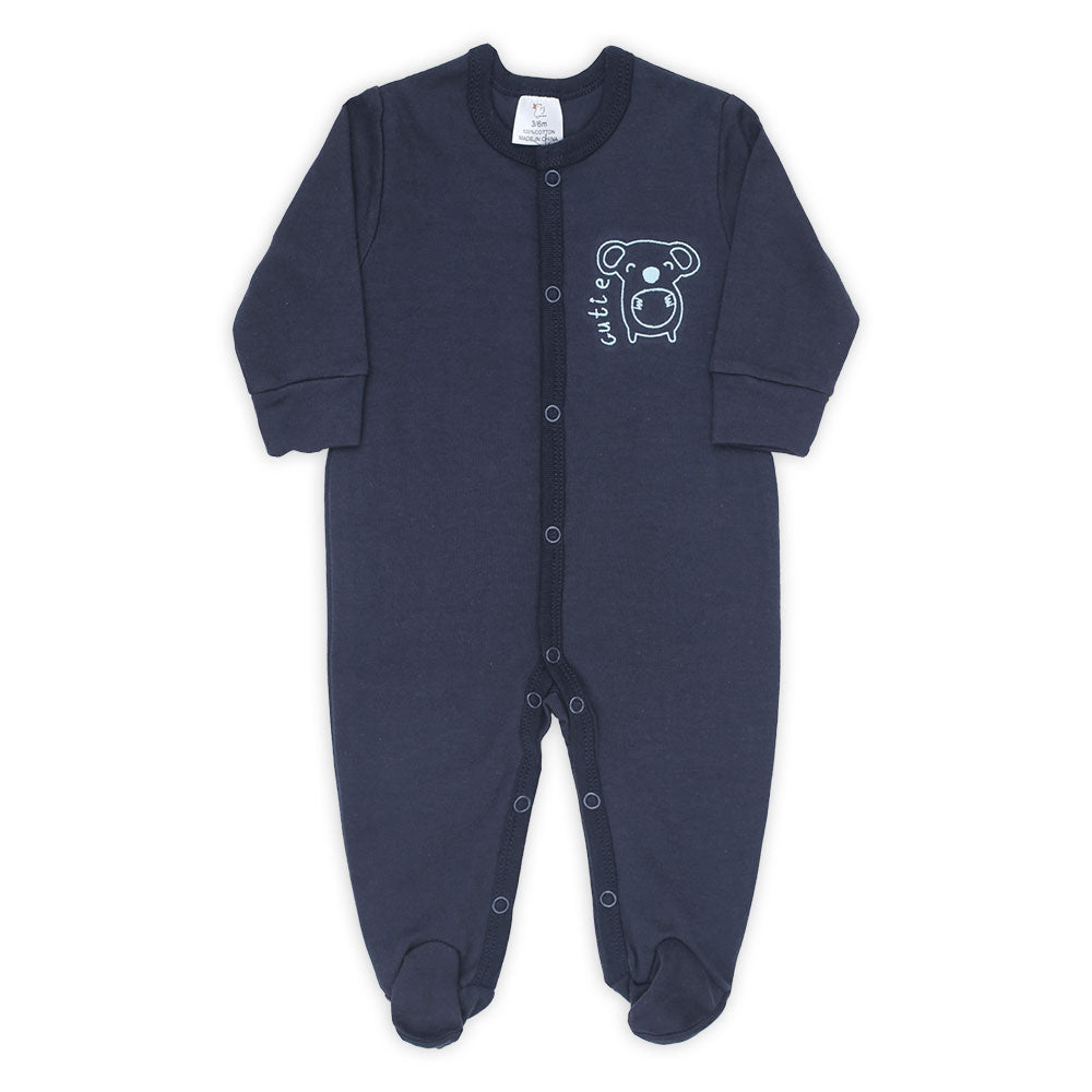ROMPER BOYS PK-3 NAVY BLUE HAPPY CUTIE