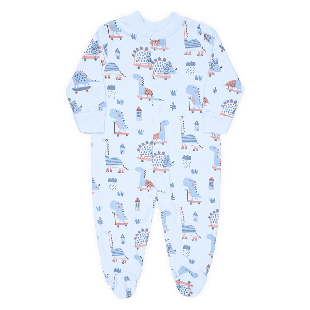 ROMPER BOYS PK-3 BLUE DINO LEGEND