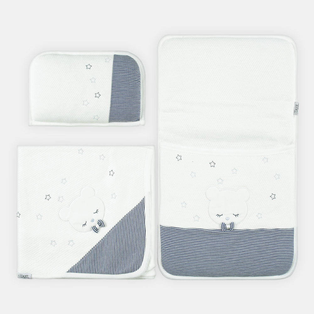 SLEEPING SET BLUE STARRY BEAR