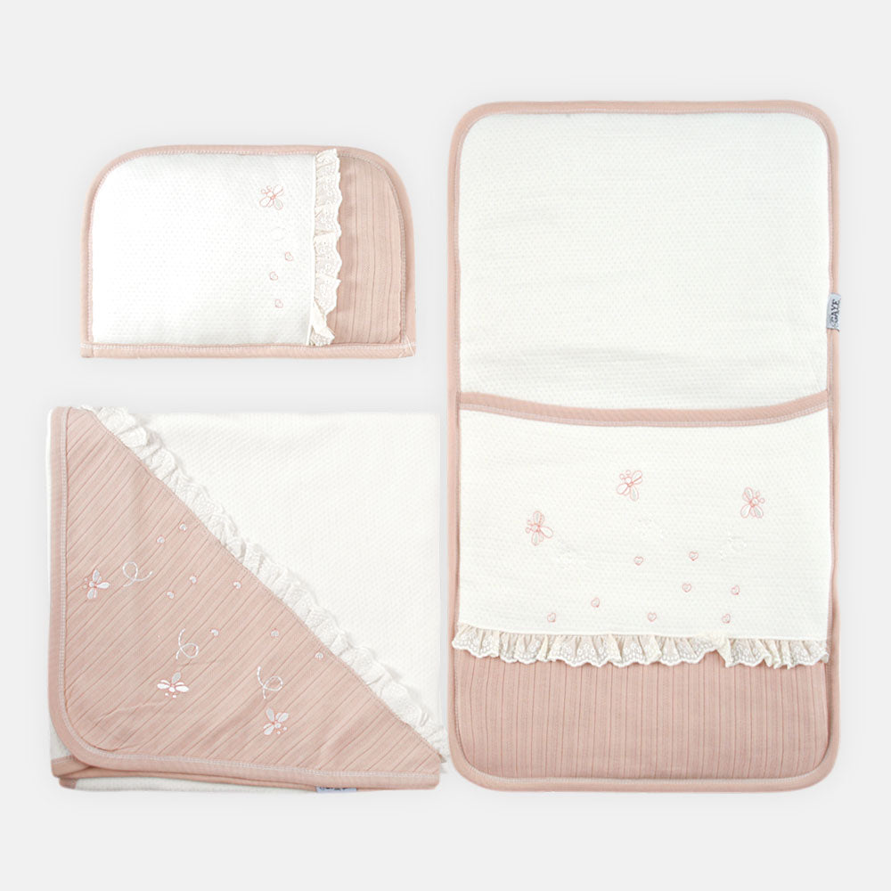 SLEEPING SET BLUSH & LACE