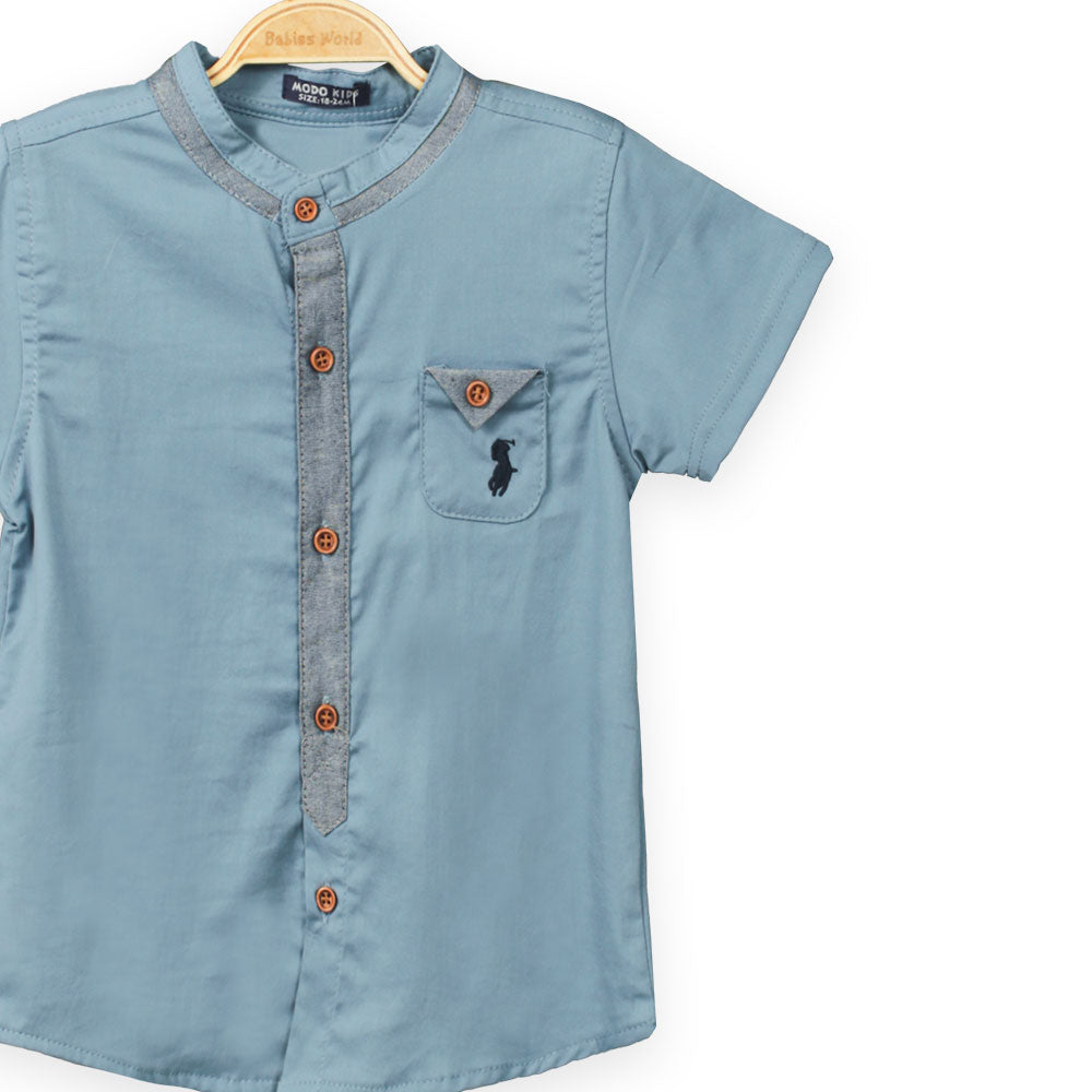 BOY SHIRT BLUE POLO