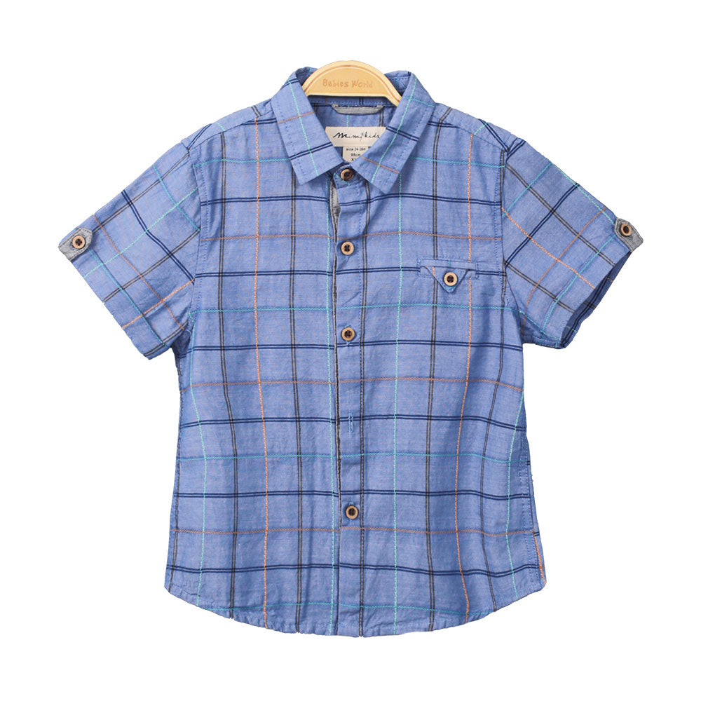 BOY SHIRT BLUE CHECKERED