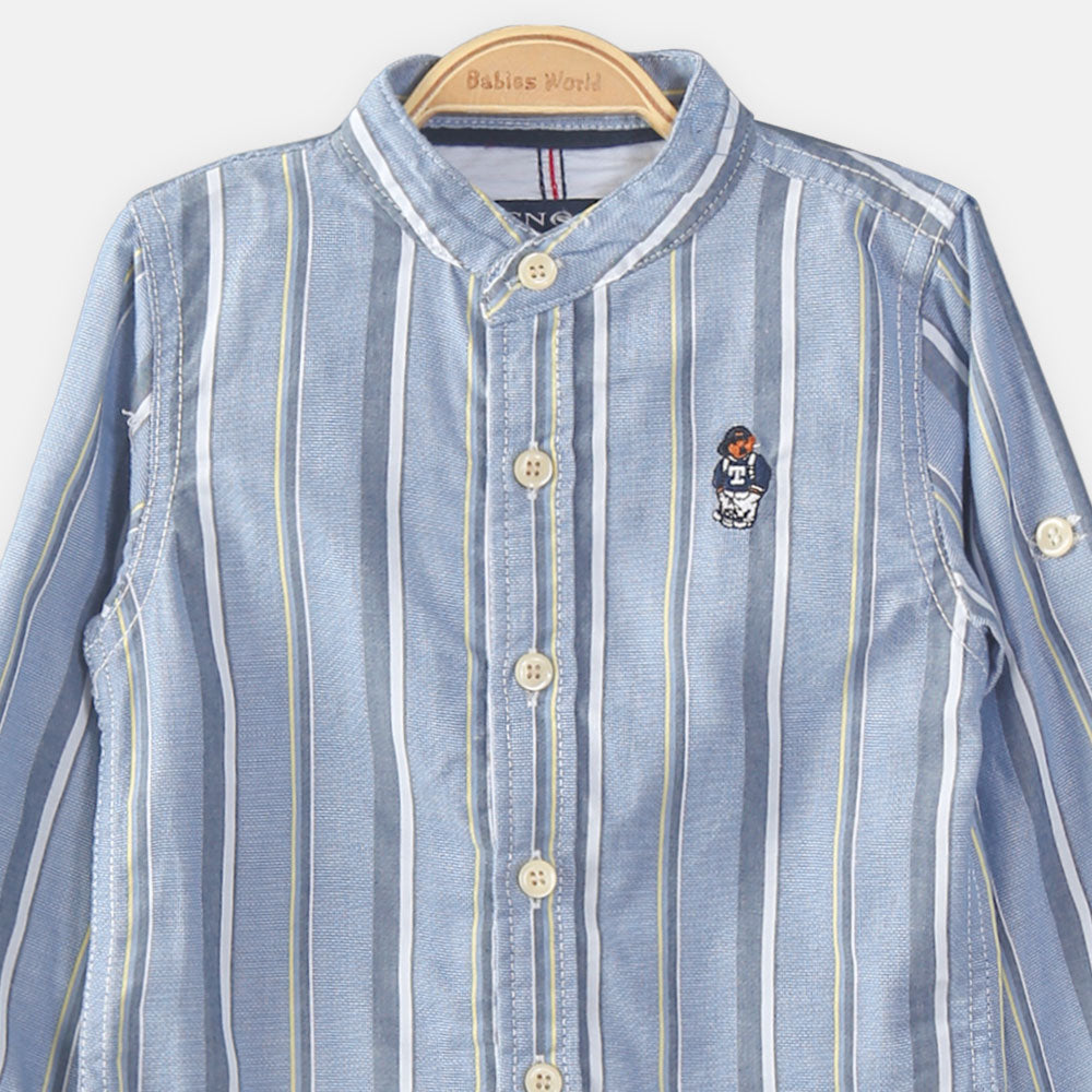 BOY SHIRT REGULAR FIT DOUBLE STRIPED