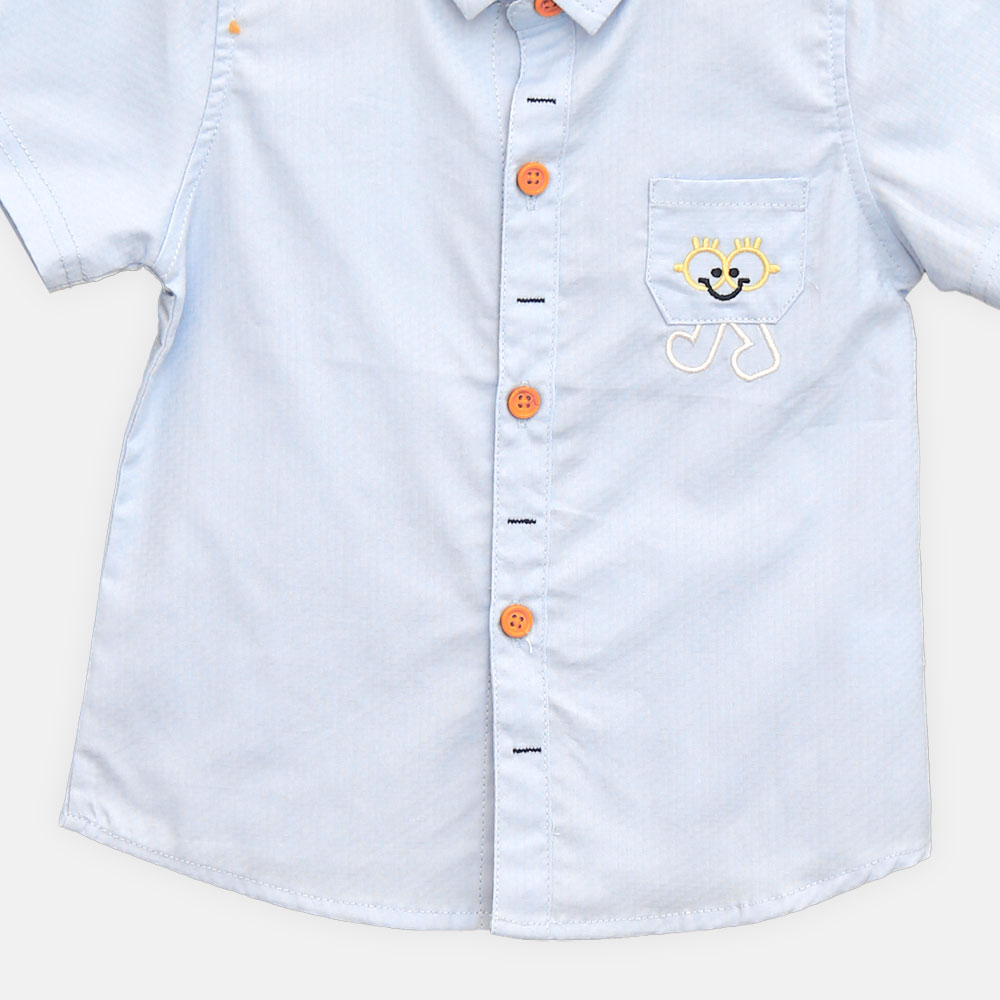 BOY SHIRT SKY BLUE HALF-SLEEVE