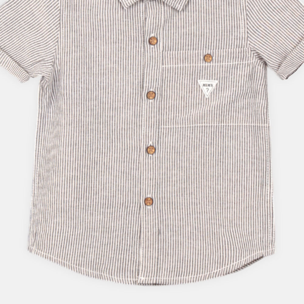 BOY SHIRT GRAY STRIPED