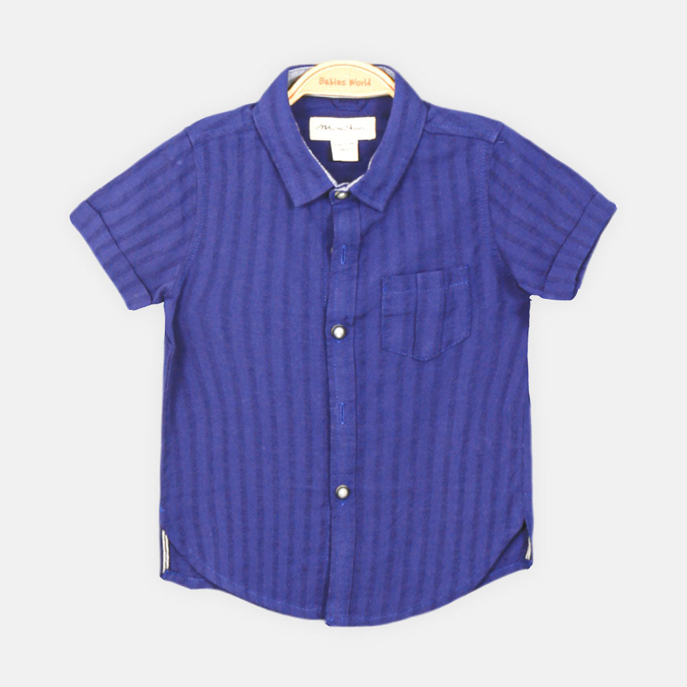 BOY SHIRT BLACK BUTTON-DOWN