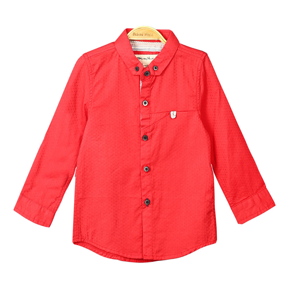 BOY SHIRT CANDY APPLE RED
