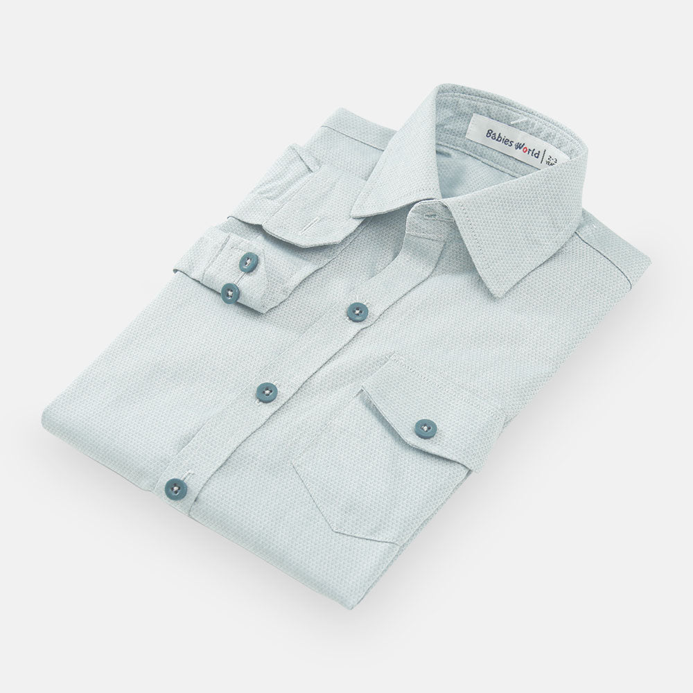 BOY SHIRT LIGHT GREEN