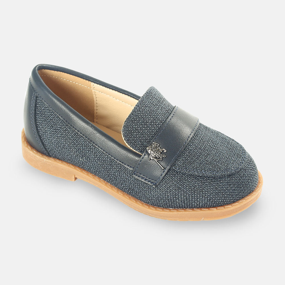 BOY SHOES NAVY KNITTED