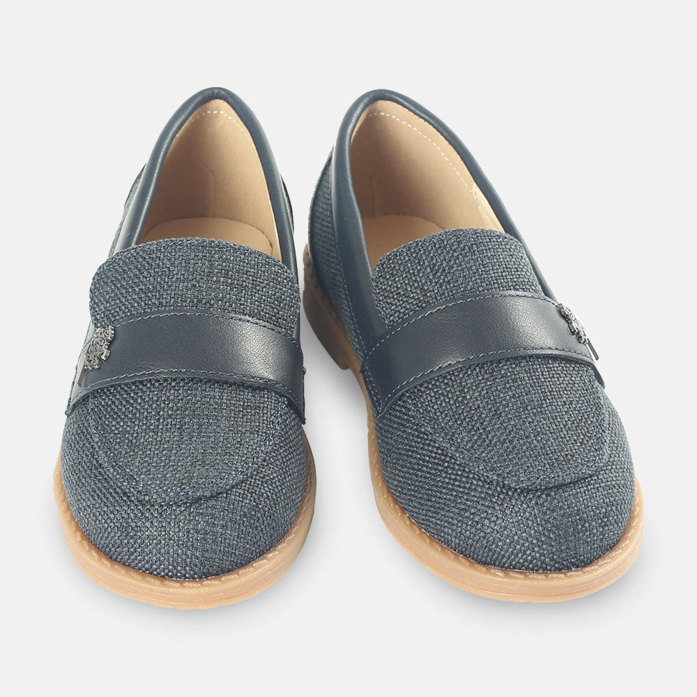 BOY SHOES NAVY KNITTED