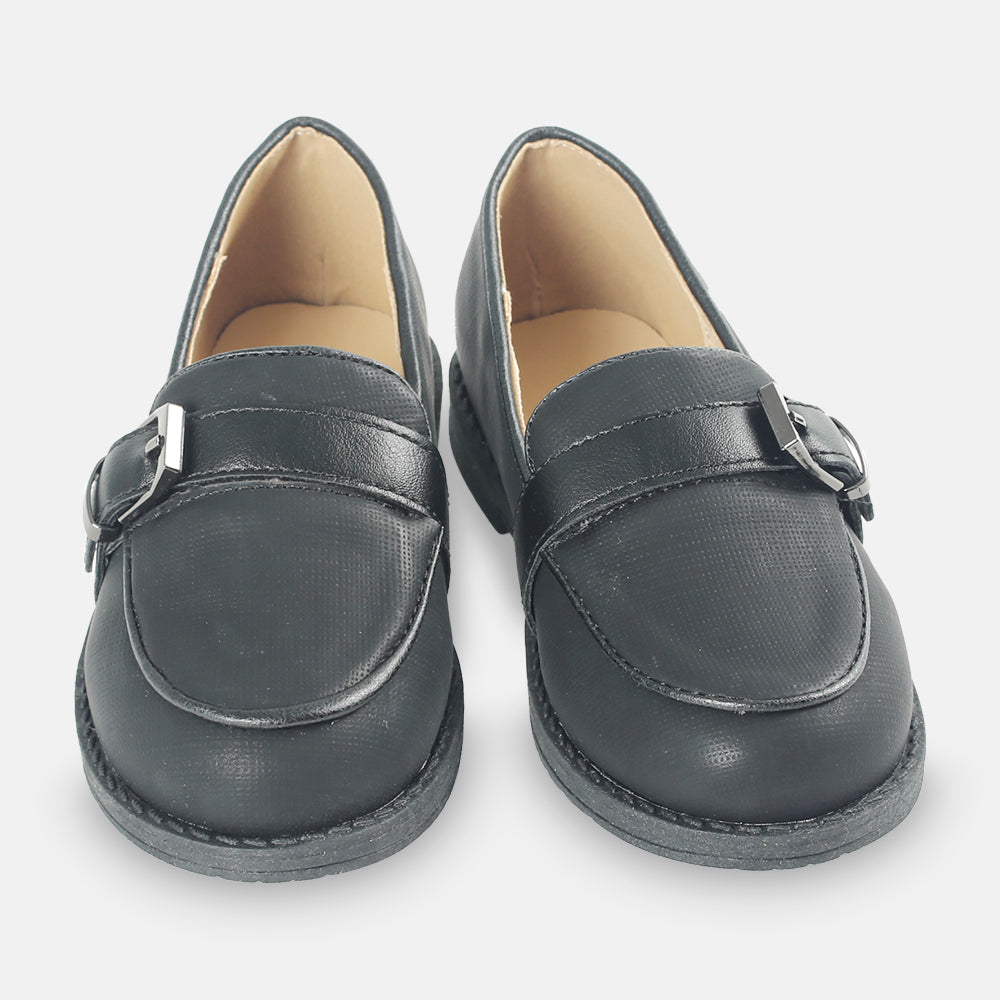 BOY SHOES BLACK MATTE