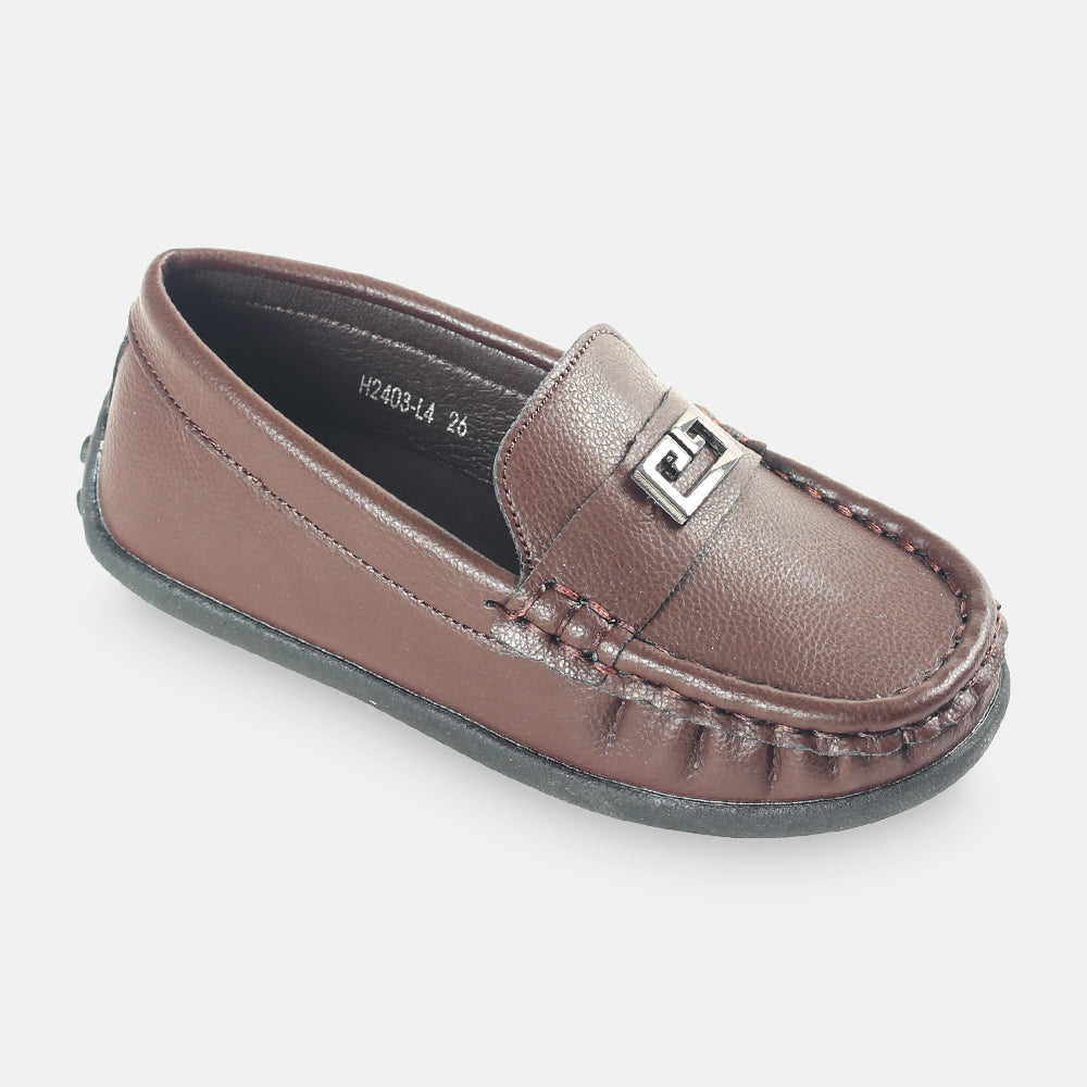 BOY SHOES BROWN BASIC