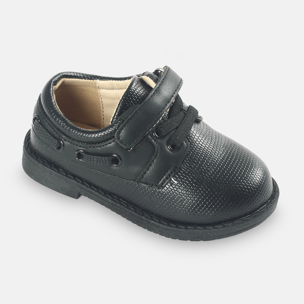 BOY SHOES BLACK SNAKE TEXTURE