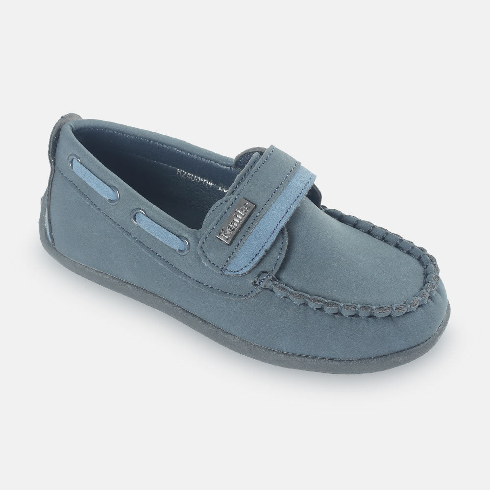 BOY SHOES NAVY LOOPED