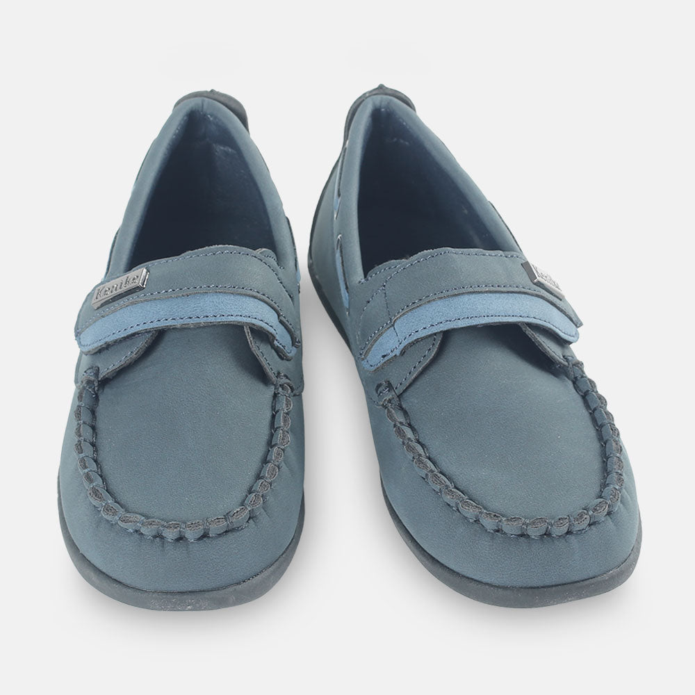 BOY SHOES NAVY LOOPED