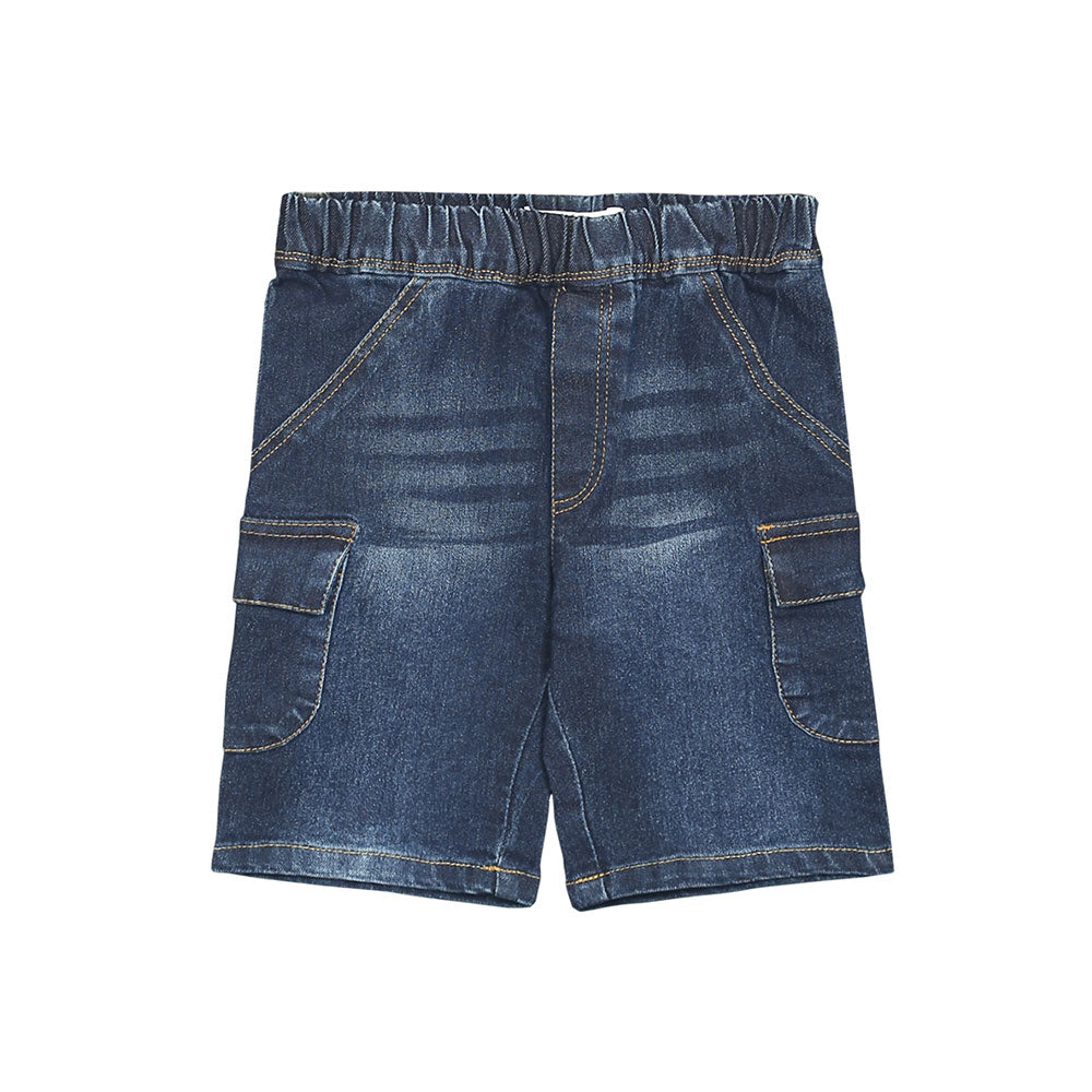 BOY SHORT JEANS DARK BLUE CARGO