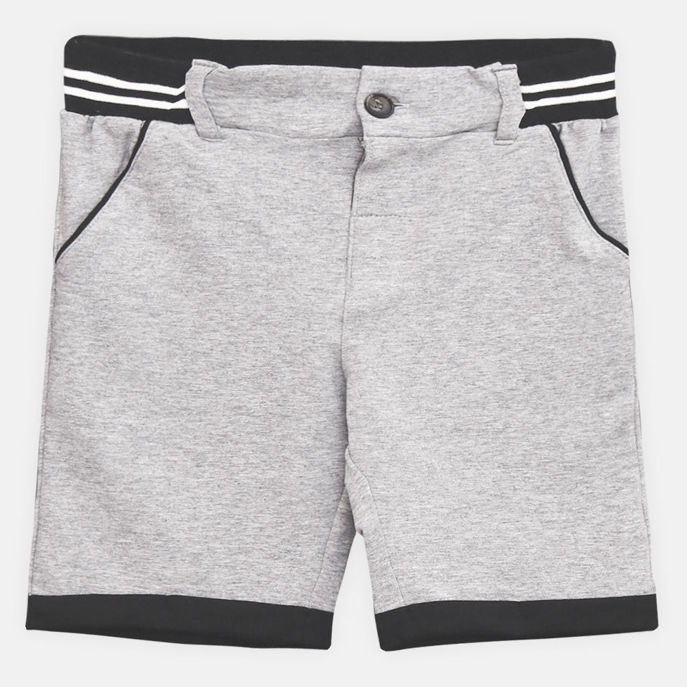 BOY SHORTS STRIPED KNIT GREY