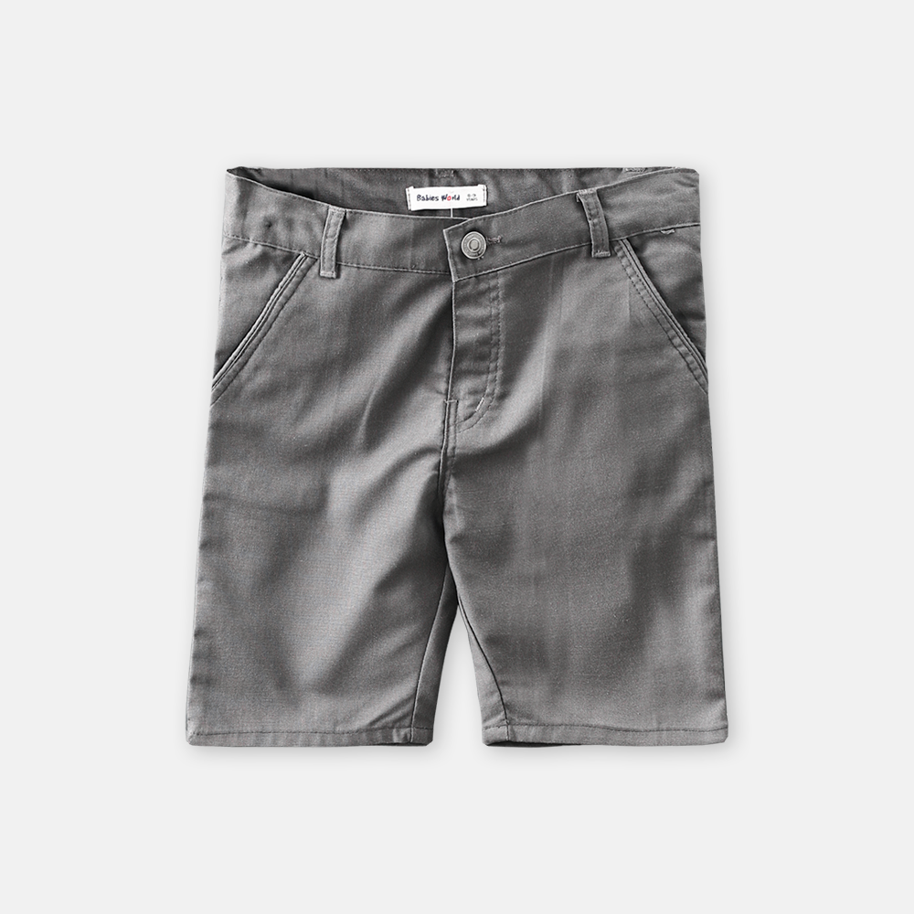 BOY SHORT GREY COTTON