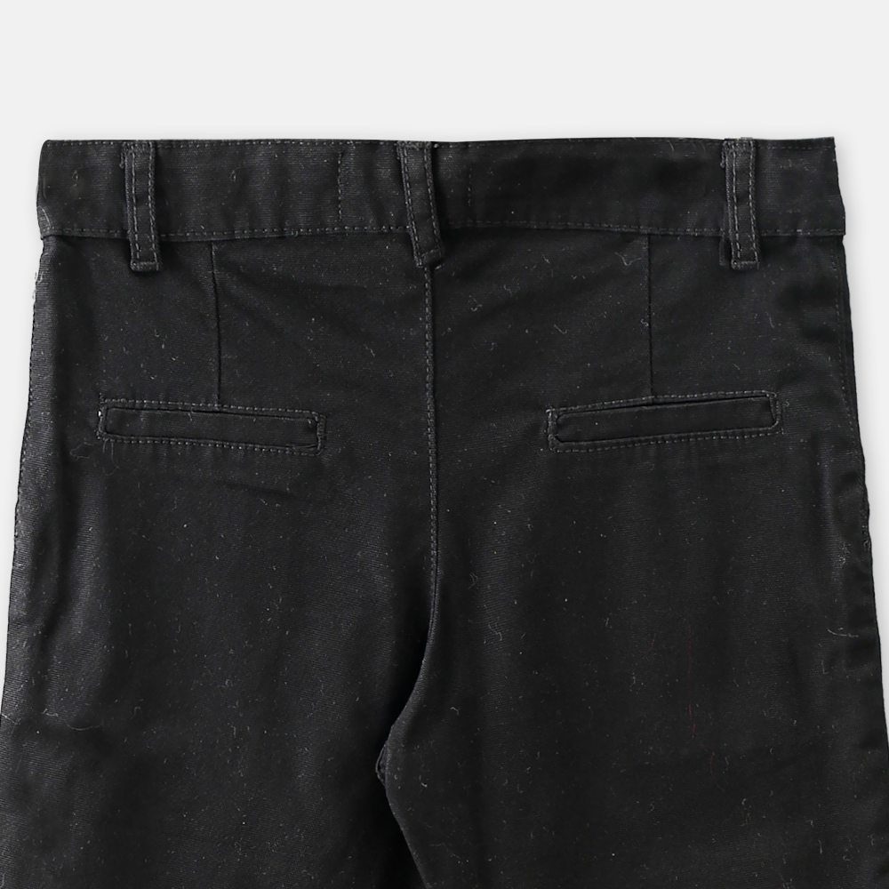 BOY SHORT BLACK COTTON