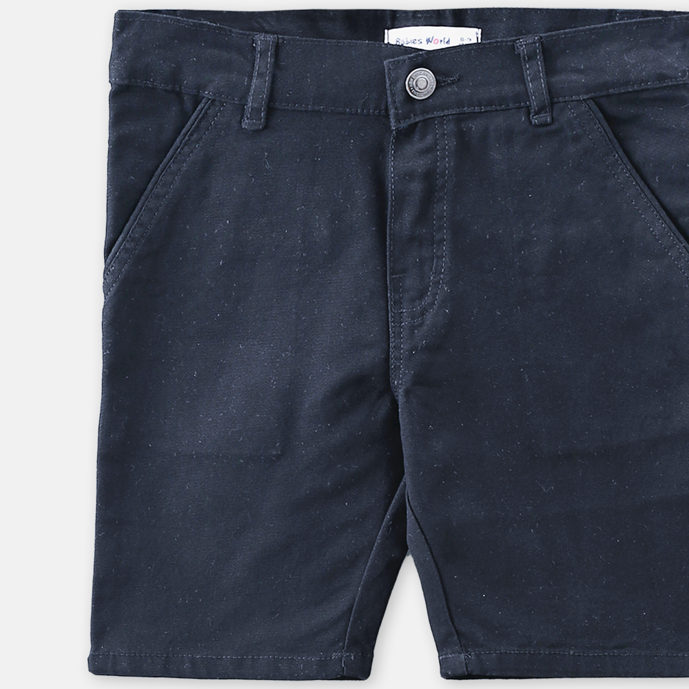 BOY SHORT BLUE COTTON