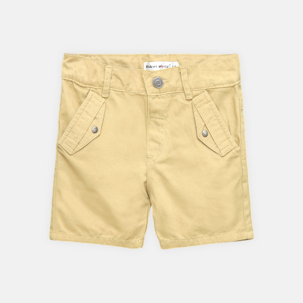 BOY SHORT KHAKI DENIM