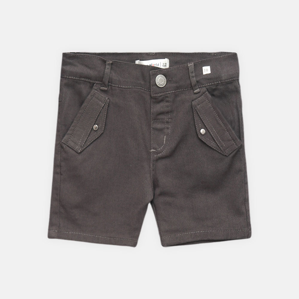 BOY SHORT GREY DENIM
