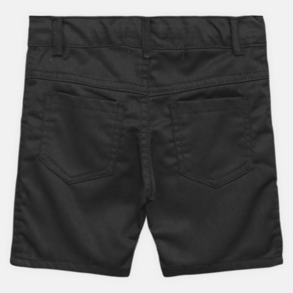 BOY SHORT BLACK DENIM