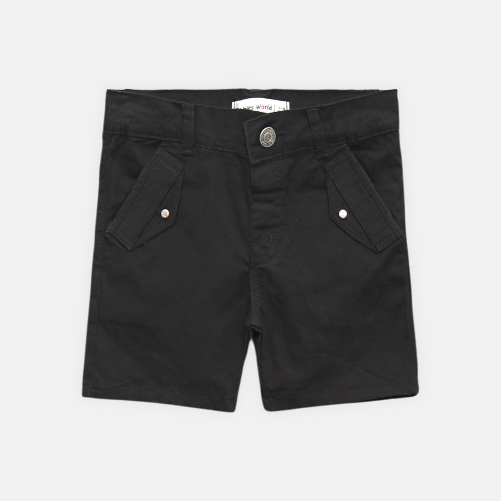 BOY SHORT BLACK DENIM