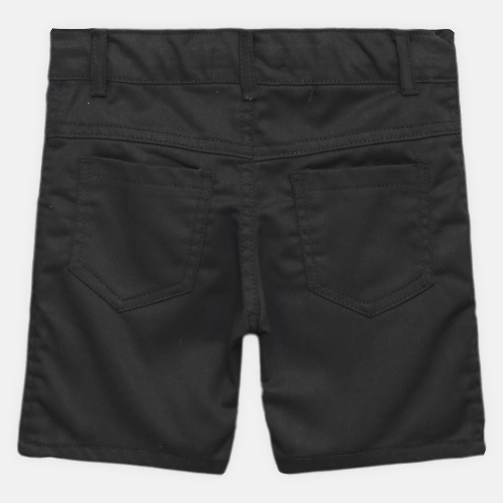 BOY SHORT BLACK DENIM
