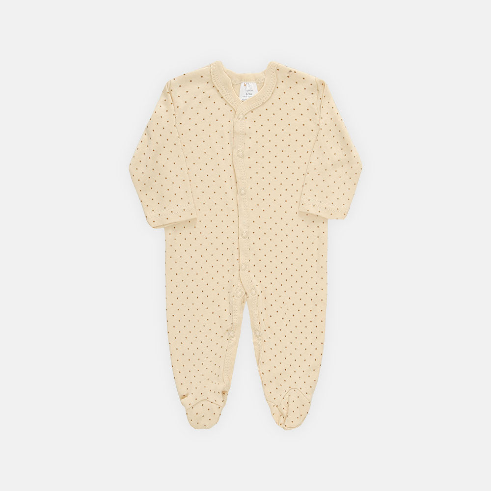 SLEEP SUIT BOY WHITE BEAR FACE