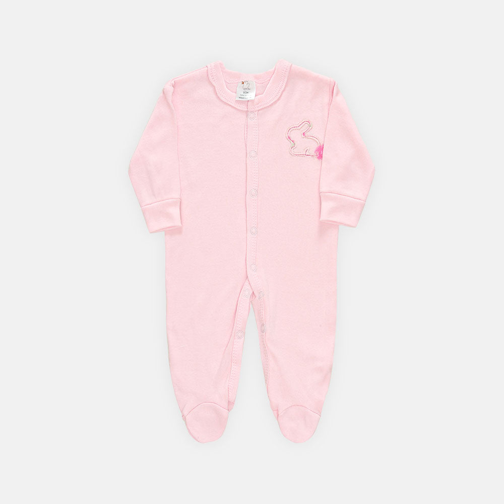 SLEEP SUIT GIRL PINK FLOWER