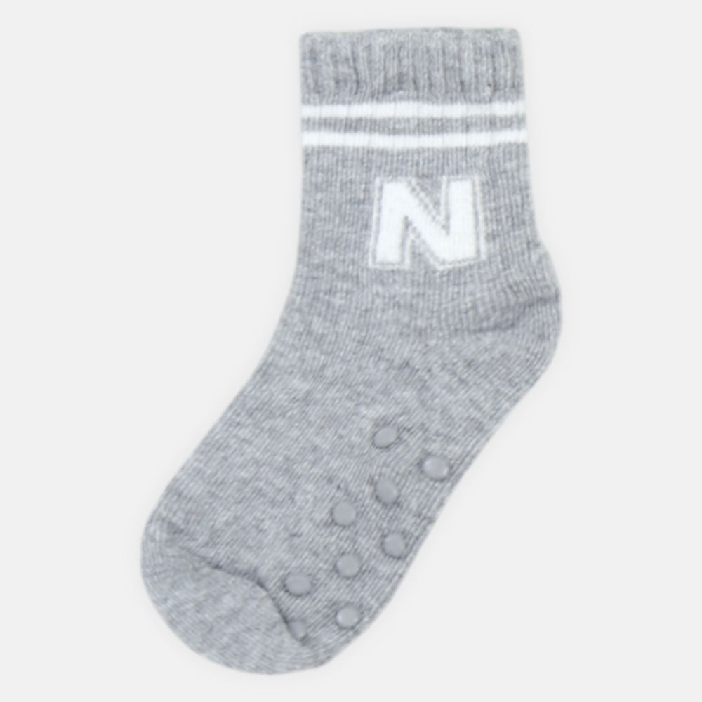 BOY SOCKS GREY BOYS’ WITH GRIP