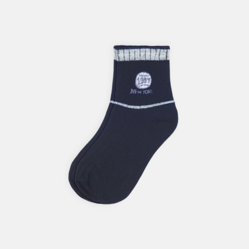 BOY SOCKS NAVY BLUE CLASSICS