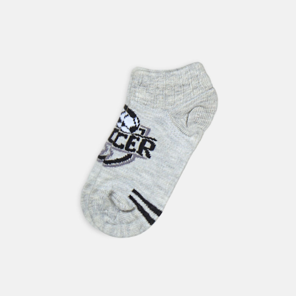 BOY SOCKS SOCCER GREY